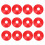 Pe Training Disc Cones Red 12pcs 7.9x7.9in 3