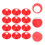 Pe Training Disc Cones Red 12pcs 7.9x7.9in 5
