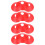 Pe Training Disc Cones Red 12pcs 7.9x7.9in 8