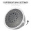 5Ensemble De Douche ABS Fixe Argent 5 Fonctions Haute 3