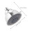 5Ensemble De Douche ABS Fixe Argent 5 Fonctions Haute 2