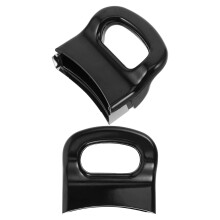 2 Pcs Pot Handle Side Handles Clear Anti-Slip Gripper Black