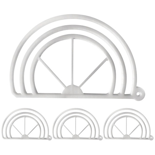 4Pcs White Hat Brim Bender Portable Hat Shaper for Baseball Caps