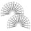 40 Pcs Grass Nailed Shoes Man 4.50x0.80x0.80cm Silver 2