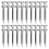 40 Pcs Grass Nailed Shoes Man 4.50x0.80x0.80cm Silver 5