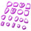 54Pièces Kit Violet Découpe Argile Accessoires Pour 1