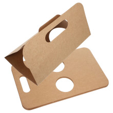 10 Pcs Kraft Paper Cup Holder Feeder