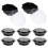 Fruit Serving Tray Clear Plastic 10set 5.2x5.2x2.6in 5
