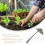 Lawn Tools Gardening Hoe Iron Silver 1pcs 8