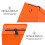 Retro Mailbox Orange 1 Set 11.8x8.9x2.6in 11