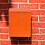 Retro Mailbox Orange 1 Set 11.8x8.9x2.6in 5