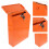 Retro Mailbox Orange 1 Set 11.8x8.9x2.6in 4