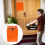 Retro Mailbox Orange 1 Set 11.8x8.9x2.6in 6