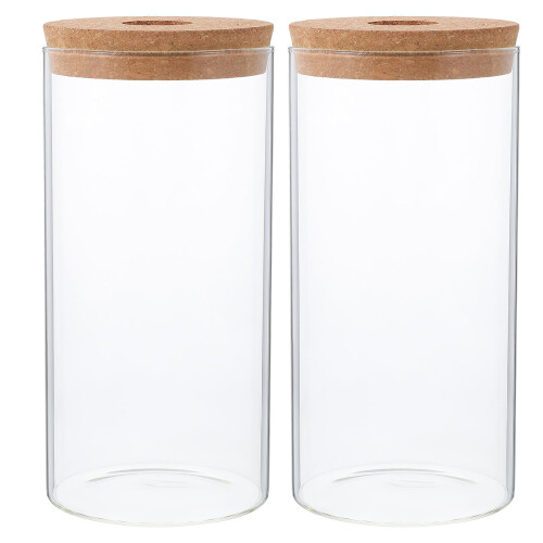 2 Pcs Micro Landscape Planter Bottle Moss Container Desktop Terrarium