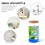 2 Pcs Micro Landscape Planter Bottle Moss Container Desktop Terrarium 11