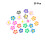 20pcs Glasses Accessories Cosmetic 3