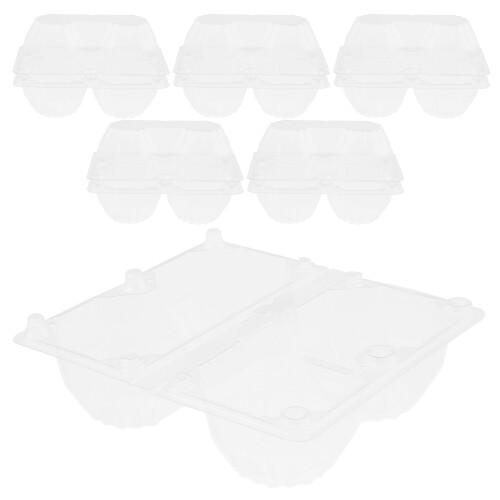 6pcs Egg Carton Goose Egg Packaging Container For Storage