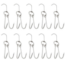 10 Pcs Hooks Meat For Barbecue Cooking With Stainless Steel