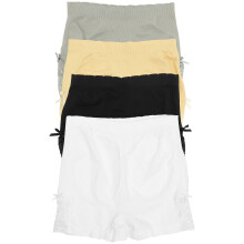 4St Dames Veiligheidsshort Katoen Met Kant Ademend in Gemengde Kleuren