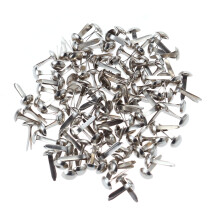 100 Pcs Metal Brads Crafting Supplies Stationery Child Silver