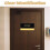 Black Acrylic Office Sign Easy Installation Clear Labeling 10