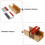 Raindrops Soap Loaf Cutter Wooden Light Brown 1 Set 10