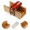 Raindrops Soap Loaf Cutter Wooden Light Brown 1 Set 5