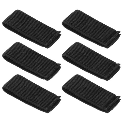 6Pièces Maintien Ceinture Élastique Nylon Noir Usage Extérieur Durable