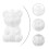 20Pièces Modèles Ours Blancs En Mousse Pour Décorations DIY Amusantes 5