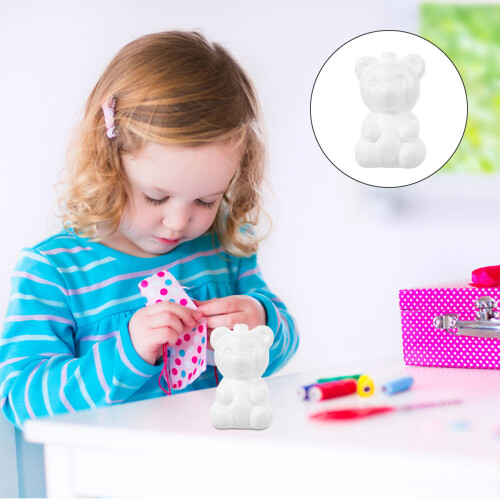 20Pièces Modèles Ours Blancs En Mousse Pour Décorations DIY Amusantes 2