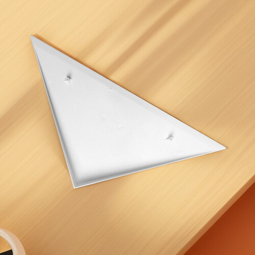 2 Pcs Triangle Plastic Corner Protector Guards Edges Cushion White 2