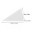 2 Pcs Triangle Plastic Corner Protector Guards Edges Cushion White 2