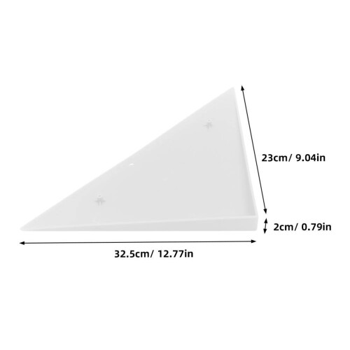 2 Pcs Triangle Plastic Corner Protector Guards Edges Cushion White 1
