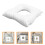 2 Pcs Massage Table Headrest Bed Cushion Travel Office White 11