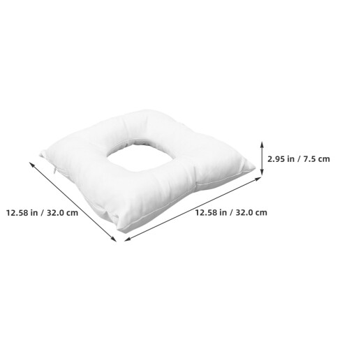 2 Pcs Massage Table Headrest Bed Cushion Travel Office White 1