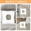 2 Pcs Massage Table Headrest Bed Cushion Travel Office White 9