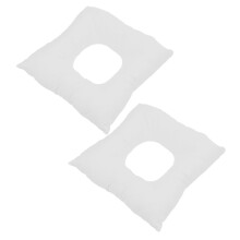 2 Pcs Massage Table Headrest Bed Cushion Travel Office White