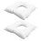 2 Pcs Massage Table Headrest Bed Cushion Travel Office White 10