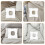 2 Pcs Massage Table Headrest Bed Cushion Travel Office White 7