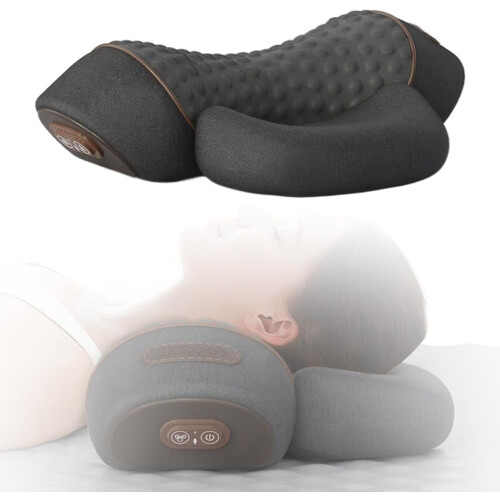 3 in 1 Neck Massager,Heated Massage Neck Pillow