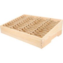 1Organisateur Téléphone En Bois Kaki Multi-Usage Pour Salle