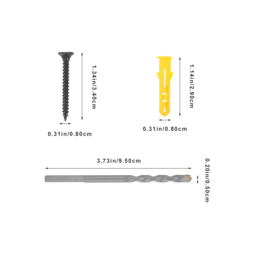1 Set Concrete Screws And Anchors With Wall Fixing Tool 1