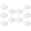 Cotton Sanitary Napkins Washable 10pcs White 1