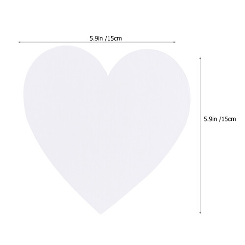 Small Heart Paint Boards Cotton 6pcs 1
