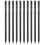 10 Pcs Black Hexagonal Pencil Embossed Board Crochet Pupils 8