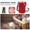 Large Capacity Knitting Organizer Bag For Yarn Red 1pcs 11
