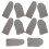 10 Pcs Wool Felt Thimble Finger Cover Guards For Hand Sewing Cots 7