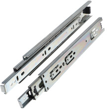 2pcs Dresser Drawer Slides 300mm Silver Rectangular Operation