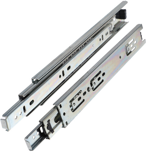 2pcs Dresser Drawer Slides 300mm Silver Rectangular Operation