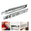 2pcs Dresser Drawer Slides 300mm Silver Rectangular Operation 2